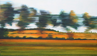 Peinture intitulée "320 Km/heure" par Martine Lafont, Œuvre d'art originale, Acrylique Monté sur Châssis en bois