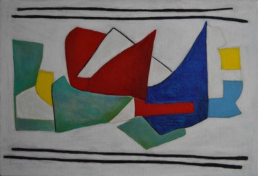 100 - COMPOSITION Painting titled "100 - COMPOSITION" by Yolene, Original Artwork, Acrylic