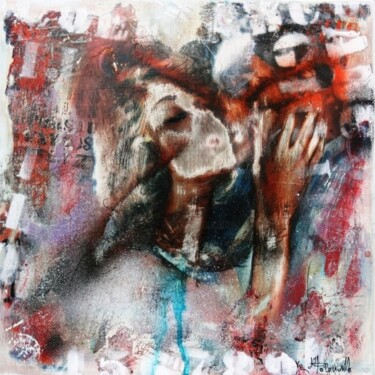 "Le baiser" başlıklı Tablo Yolande D' Hérouville tarafından, Orijinal sanat
