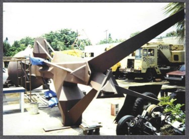 Sculpture titled "LIberty/ victory ov…" by Richard Beaulieu, Original Artwork, Metals