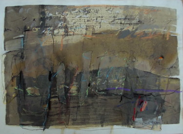 Painting titled "LETTER" by Maria Balea, Original Artwork, Oil