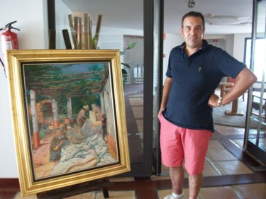 Peinture intitulée "gathering-the-net-w…" par Toni Perez Sanz, Œuvre d'art originale