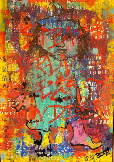 Peinture intitulée "Dom" par Pati Guyot, Œuvre d'art originale, Acrylique