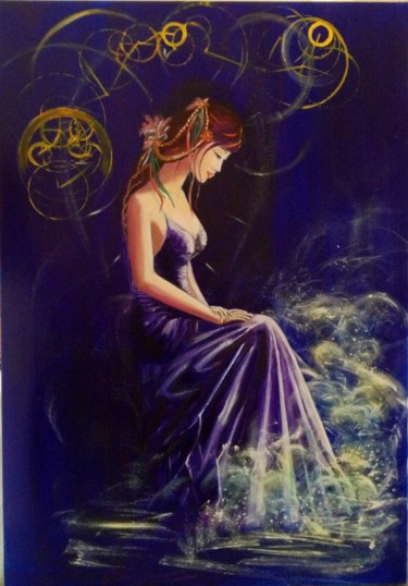 Peinture intitulée "patience-2.jpg" par Corine Dardel, Œuvre d'art originale