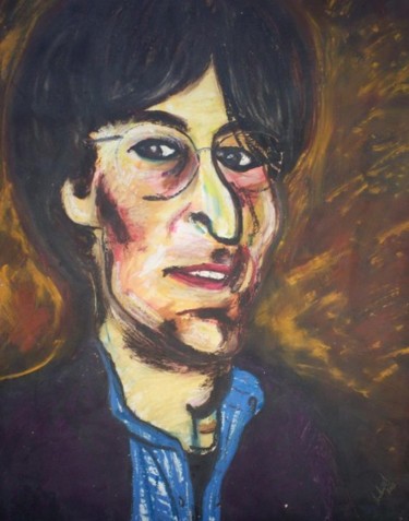 「"John Lennon"」というタイトルの描画 Don David Young (dondavid)によって, オリジナルのアートワーク, オイル
