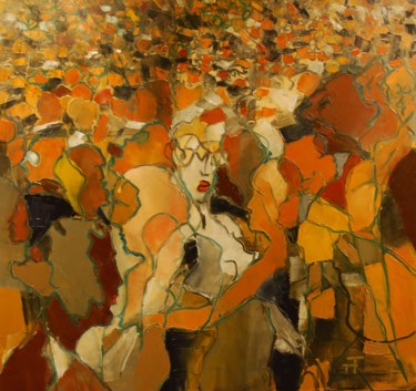 Peinture intitulée "La-marée.(12-02)" par Thierry Faure, Œuvre d'art originale, Huile