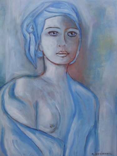 FEMME EN LUMIERE Peinture intitulée "FEMME EN LUMIERE" par Michele Devinante, Œuvre d'art originale, Huile