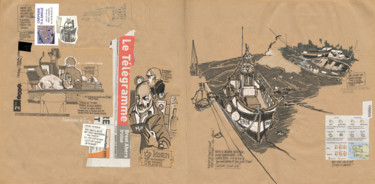Drawing titled "pages09et10-ouessant" by Nathyi Regner, Original Artwork, Other