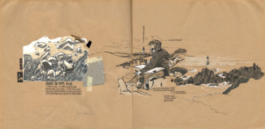 Drawing titled "pages13et14-ouessant" by Nathyi Regner, Original Artwork, Other