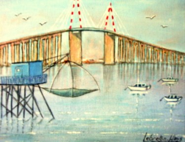 Peinture intitulée "Saint-Brévin (Mindi…" par Lebreton-Hays, Œuvre d'art originale, Huile
