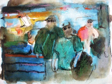 Peinture intitulée "Bad boys - Techniqu…" par Michel De Mingo, Œuvre d'art originale, Aquarelle