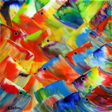 Trésor marin - SOLD by Old Port Gallery 绘画 标题为“Trésor marin - SOLD…” 由Charles Carson, 原创艺术品, 丙烯