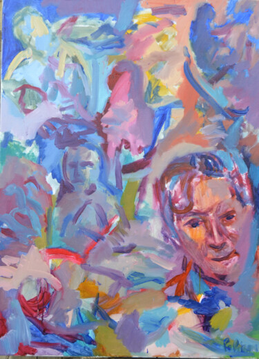 Painting titled "le vernissage" by Guillaume Pelican, Original Artwork