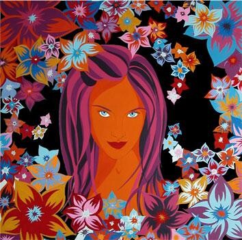 Peinture intitulée "Tentation automnale" par Ann'Soco, Œuvre d'art originale, Acrylique