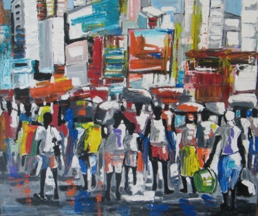 Destination unknown Painting titled "Destination unknown" by Benedict Adedipe, Original Artwork, Acrylic