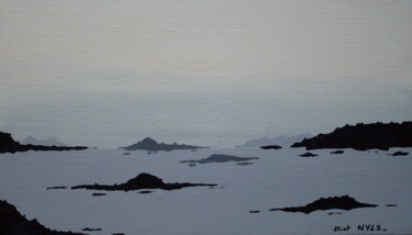 Peinture intitulée "Les rochers" par Nyls  Eliot, Œuvre d'art originale