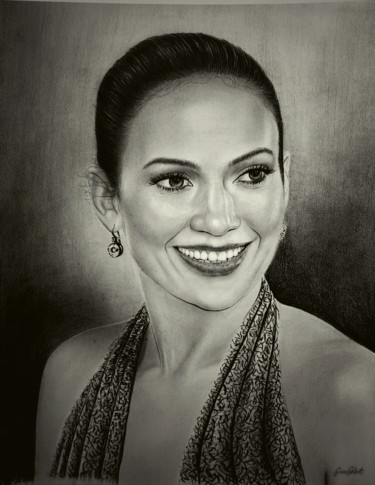 "jennifer lopez" başlıklı Resim Ercan Sebat tarafından, Orijinal sanat