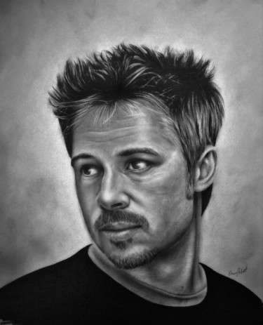 "brad pitt" başlıklı Resim Ercan Sebat tarafından, Orijinal sanat