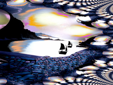 Peinture intitulée "HUITRE" par Catherine Wernette, Œuvre d'art originale
