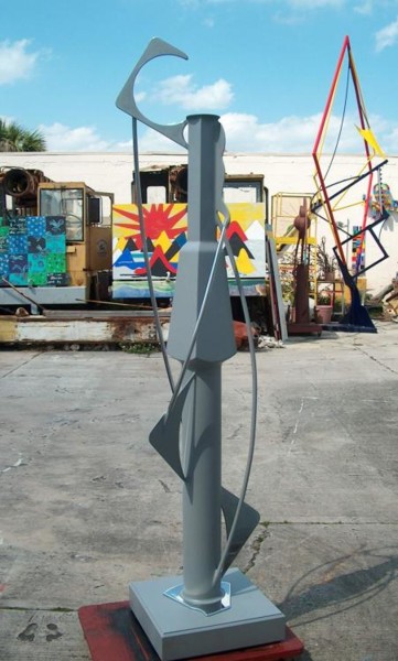Sculpture titled "The Pinnacle" by Richard Beaulieu, Original Artwork, Metals