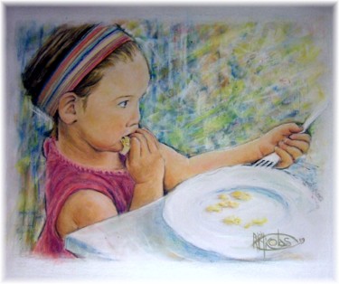 Peinture intitulée "Plaisir chips" par Rémy Nicolas Graphite, Œuvre d'art originale