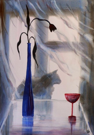 제목이 "La finestra sul cor…"인 미술작품 Tito Fornasiero로, 원작, 수채화