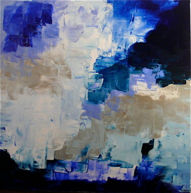 Pintura intitulada "ON THE ROCK" por Edwige Leprin, Obras de arte originais