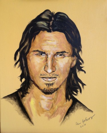 Peinture intitulée "ZLATAN" par Luc Lavroff, Œuvre d'art originale