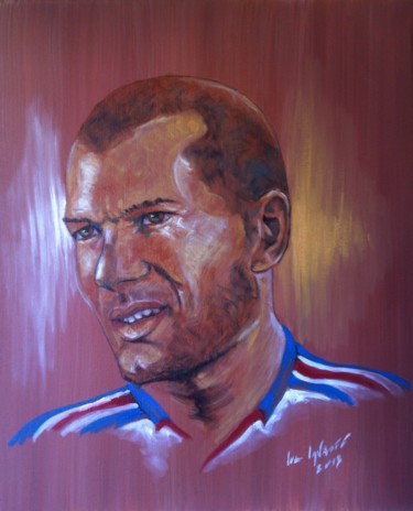 Peinture intitulée "ZIZOU" par Luc Lavroff, Œuvre d'art originale