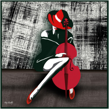 绘画 标题为“passion sex music” 由Roby Marelly, 原创艺术品, 丙烯 安装在木质担架架上