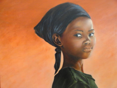 Peinture intitulée "L'effrontée" par Françoise Folley, Œuvre d'art originale, Huile