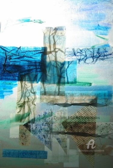 Peinture intitulée "Vaccarès 2" par Leylane Ferret, Œuvre d'art originale, Huile