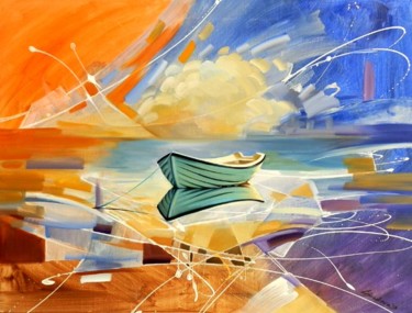 Painting titled ""Journey"" by Galya Bukova, Original Artwork