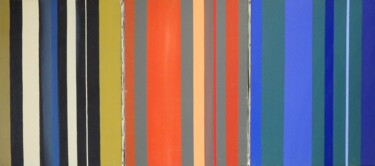 Malerei mit dem Titel "triptyque" von Jeanjacq Landon, Original-Kunstwerk, Öl