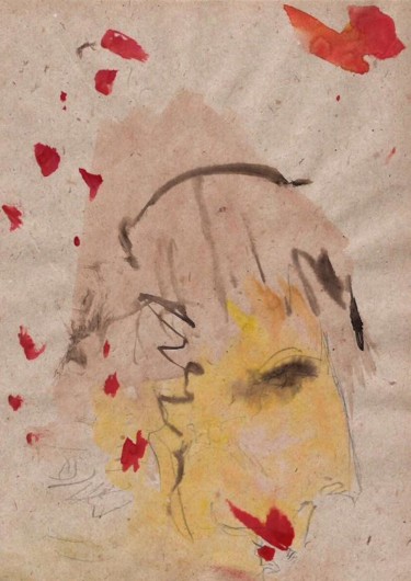 Dessin intitulée "Série "les tronches"" par Bastian, Œuvre d'art originale