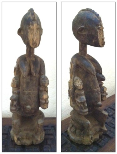 Artisanat intitulée "Maternité Dogon" par Luc Lavroff, Œuvre d'art originale