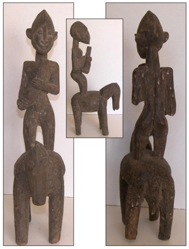 Artisanat intitulée "Cérémonie Dogon" par Luc Lavroff, Œuvre d'art originale