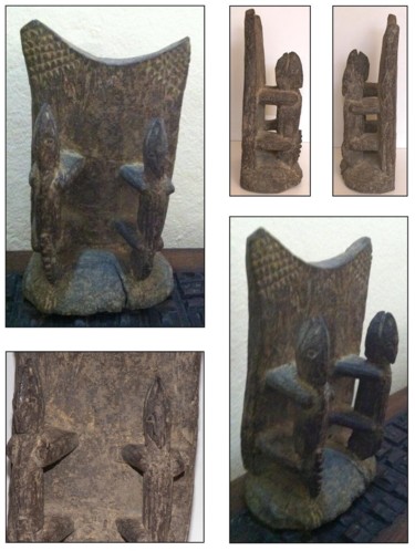 Artisanat intitulée "Toguna Dogon" par Luc Lavroff, Œuvre d'art originale
