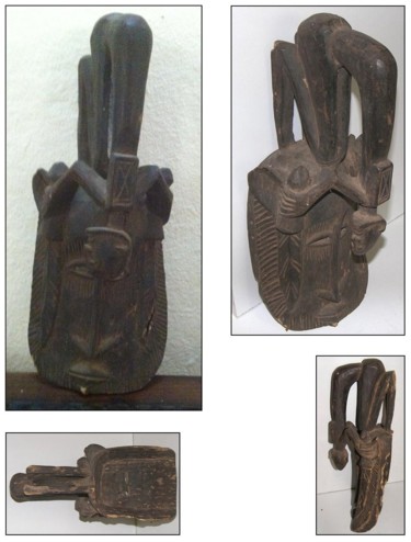 Artisanat intitulée "Masque Dogon" par Luc Lavroff, Œuvre d'art originale