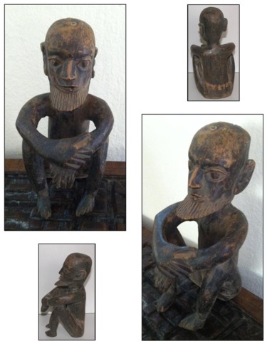 Artisanat intitulée "Esclave Dogon" par Luc Lavroff, Œuvre d'art originale