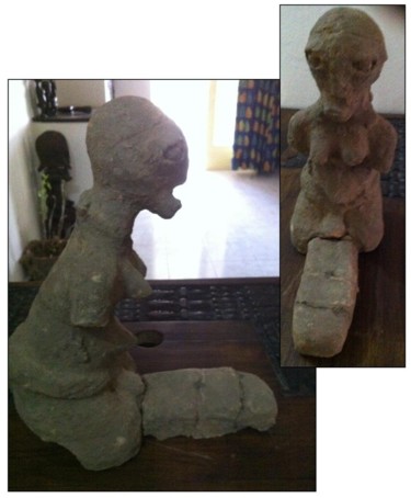 Artisanat intitulée "Terre cuite Bambara" par Luc Lavroff, Œuvre d'art originale