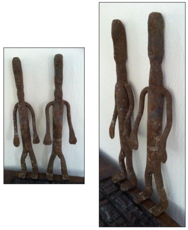 Artisanat intitulée "Fer Fétiche Dogon" par Luc Lavroff, Œuvre d'art originale