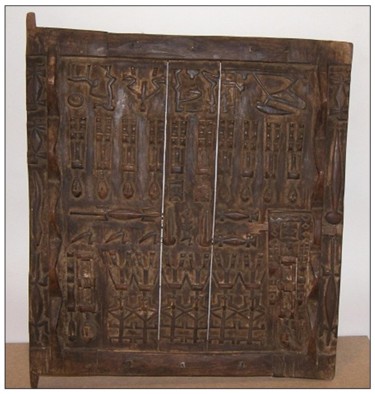 Artisanat intitulée "Fenetre Dogon" par Luc Lavroff, Œuvre d'art originale