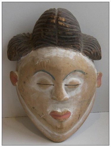 Artisanat intitulée "Masque Rituel" par Luc Lavroff, Œuvre d'art originale