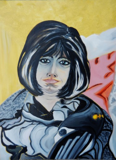 Peinture intitulée "Murielle 2 "série M…" par Brigitte Mathé (MBL), Œuvre d'art originale