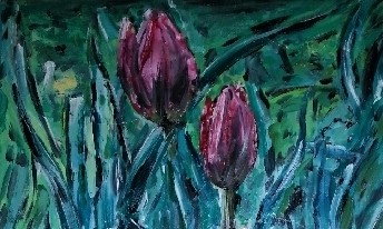 Tulipà Pittura intitolato "Tulipà" da Alberto C., Opera d'arte originale