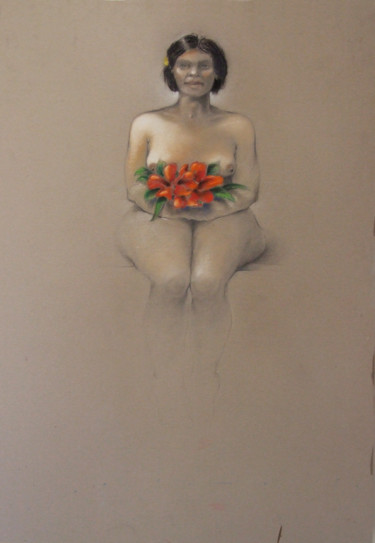 Dibujo titulada "Ramona" por Aldo Ciccione Chacal, Obra de arte original