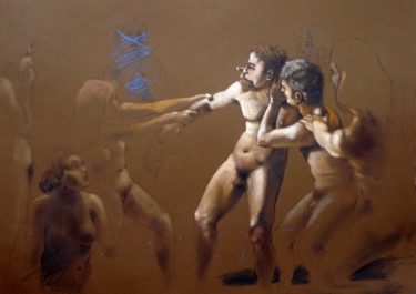 Dibujo titulada "Claustros 7" por Aldo Ciccione Chacal, Obra de arte original