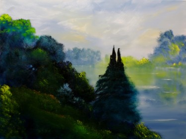 Painting titled "Quill Lake" by David Snider, Original Artwork
