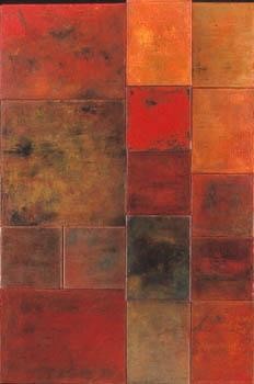 Painting titled "morceaux d'espaces…" by Martine Jardel, Original Artwork, Oil